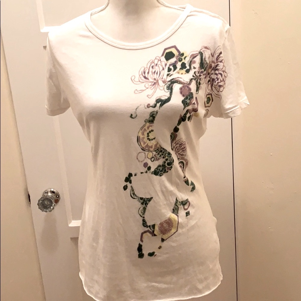 Gold Sign white Short Sleeve Tee